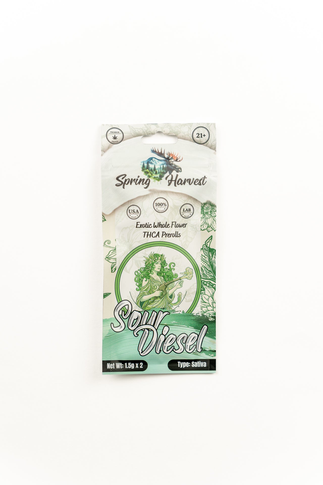 Sour Diesel THCA Prerolls –2 Pack