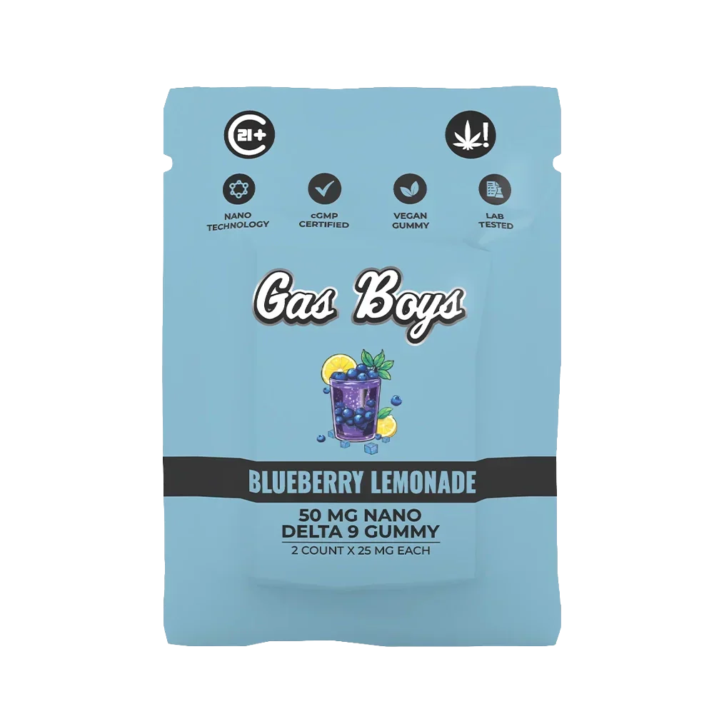 Blueberry Lemonade Nano Delta 9 Gummies 50MG Bag