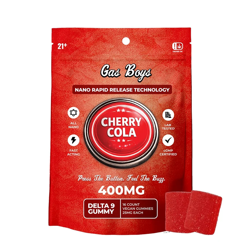 Cherry Cola Nano Delta 9 Gummies 400mg Bag