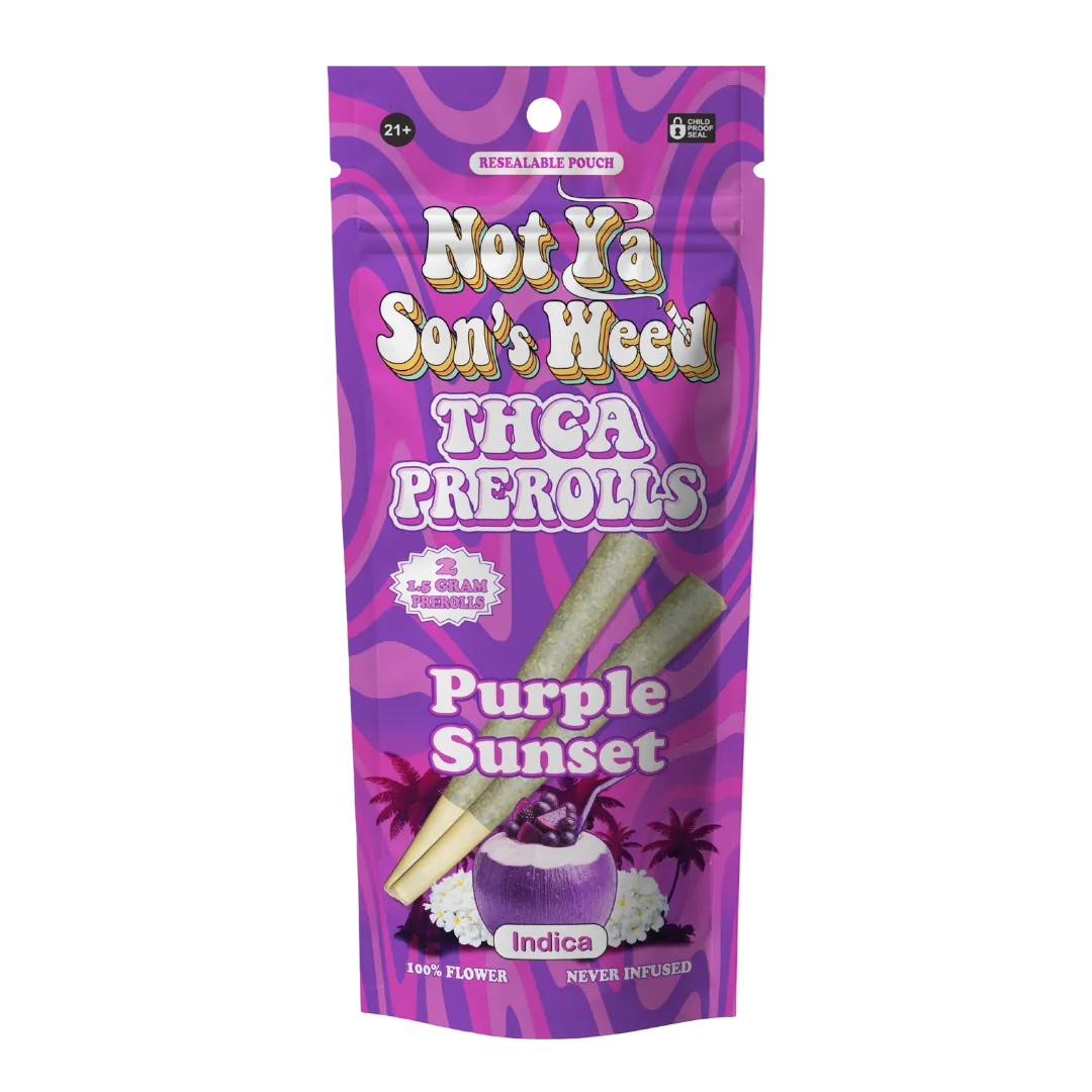 Purple Sunset THCA Prerolls –2 Pack