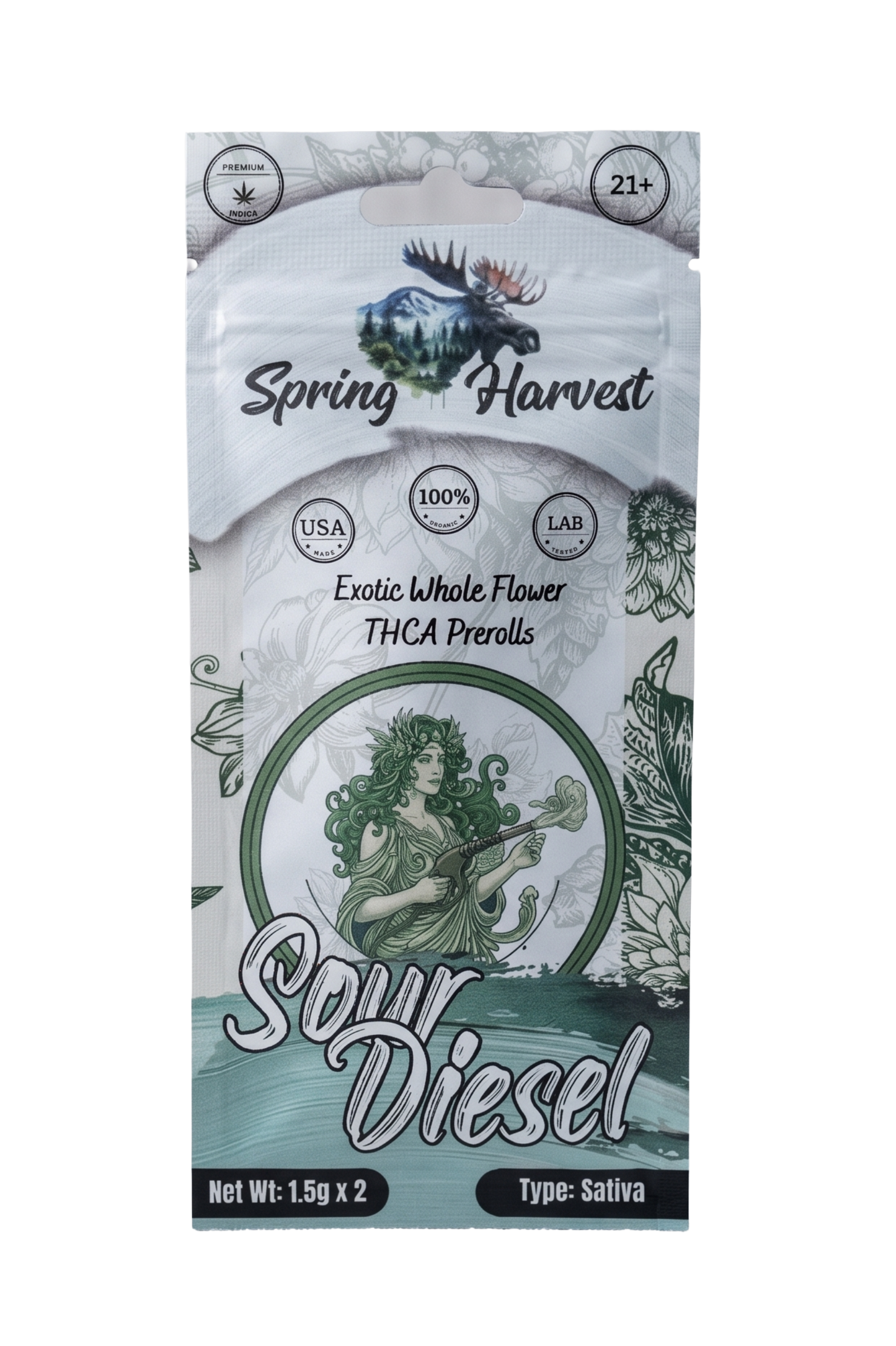 Sour Diesel THCA Prerolls –2 Pack