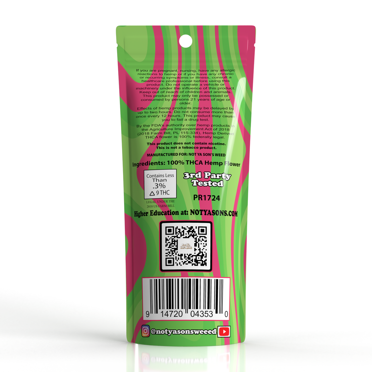Sour Strawberry THCA Prerolls – 2 Pack