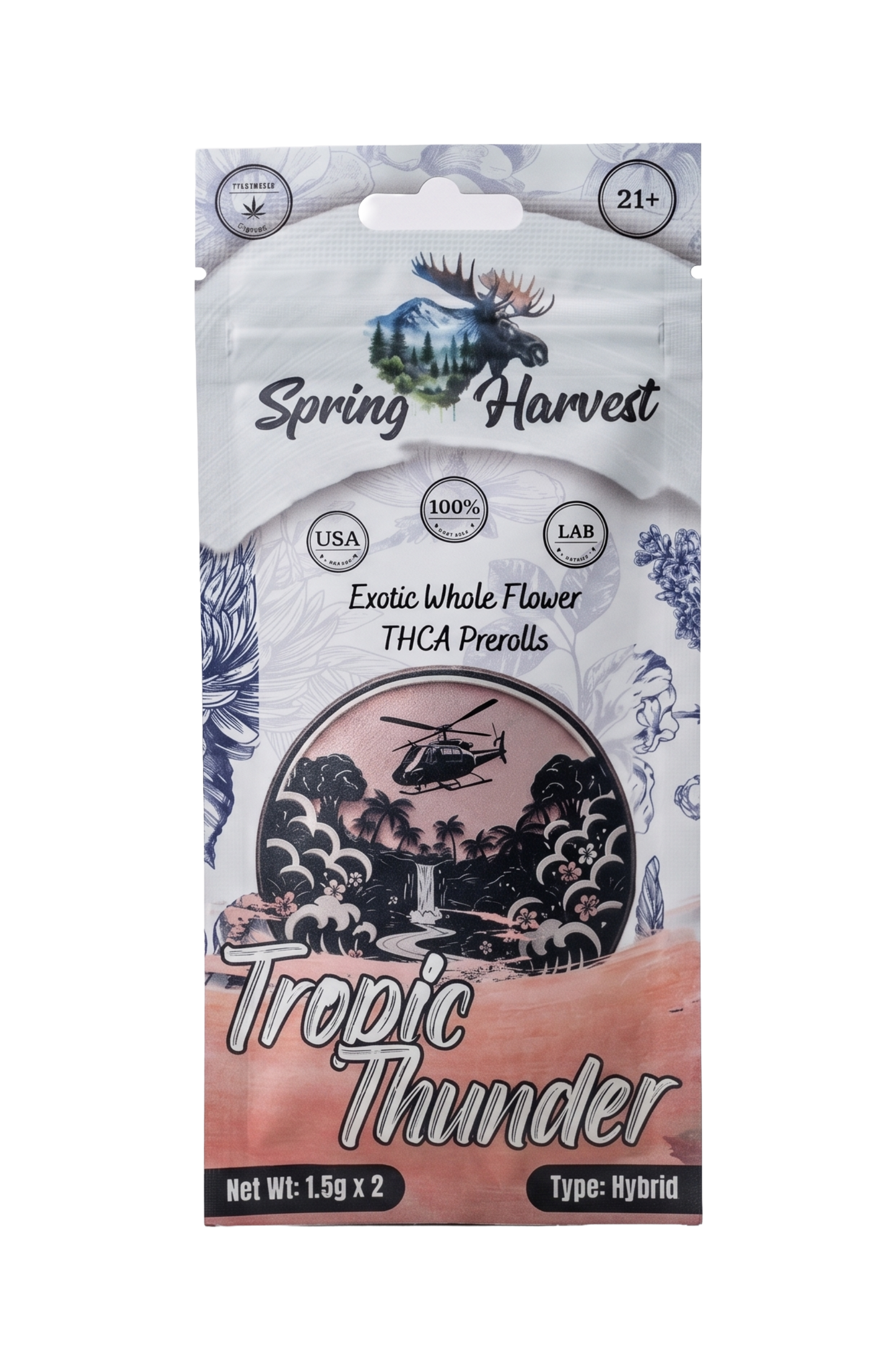 Tropic Thunder THCA Prerolls –2 Pack