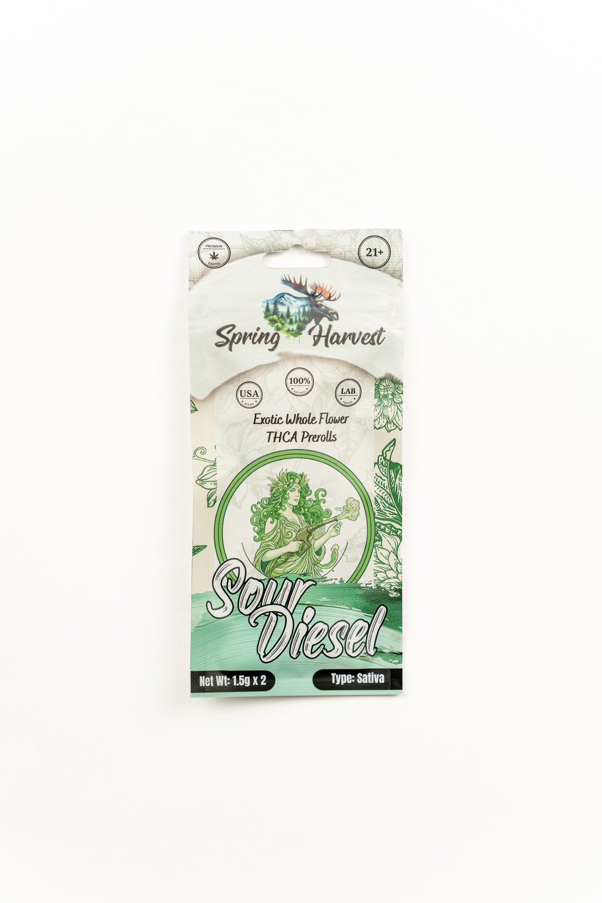 Sour Diesel THCA Prerolls –2 Pack