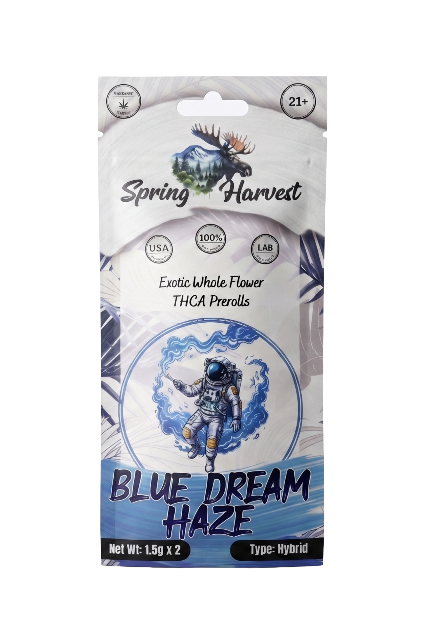 Blue Dream Haze THCA Prerolls –2 Pack