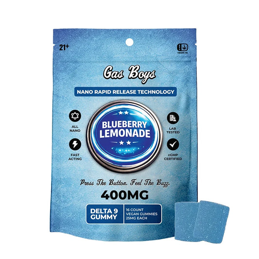 Blueberry Lemonade Nano Delta 9 Gummies 400mg Bag