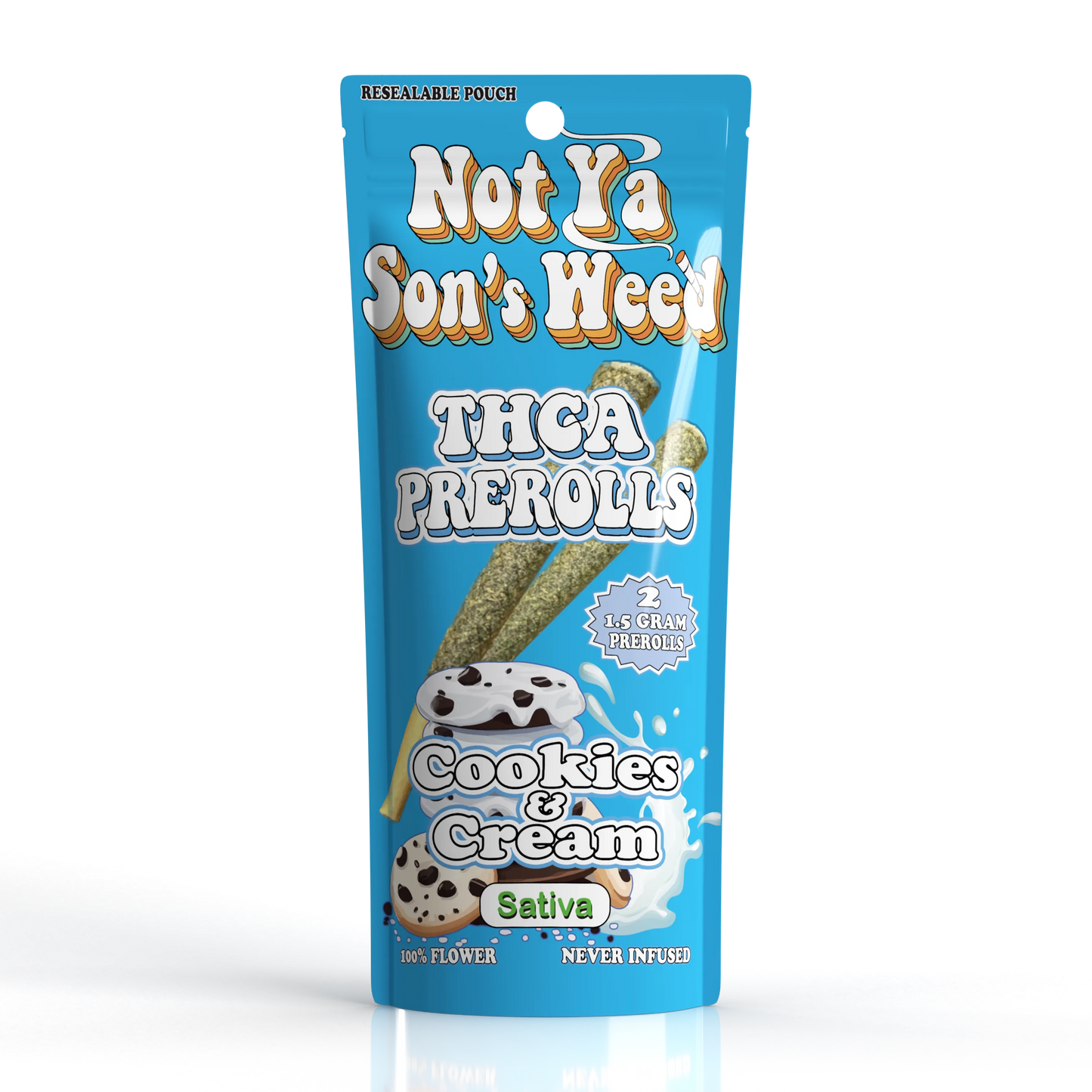 Cookies & Cream THCA Prerolls –2 Pack