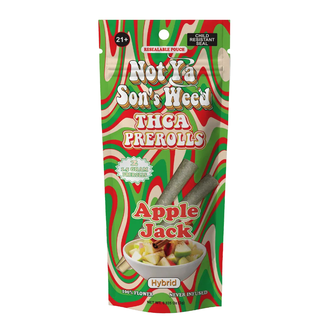 Apple Jack THCA Prerolls –2 Pack