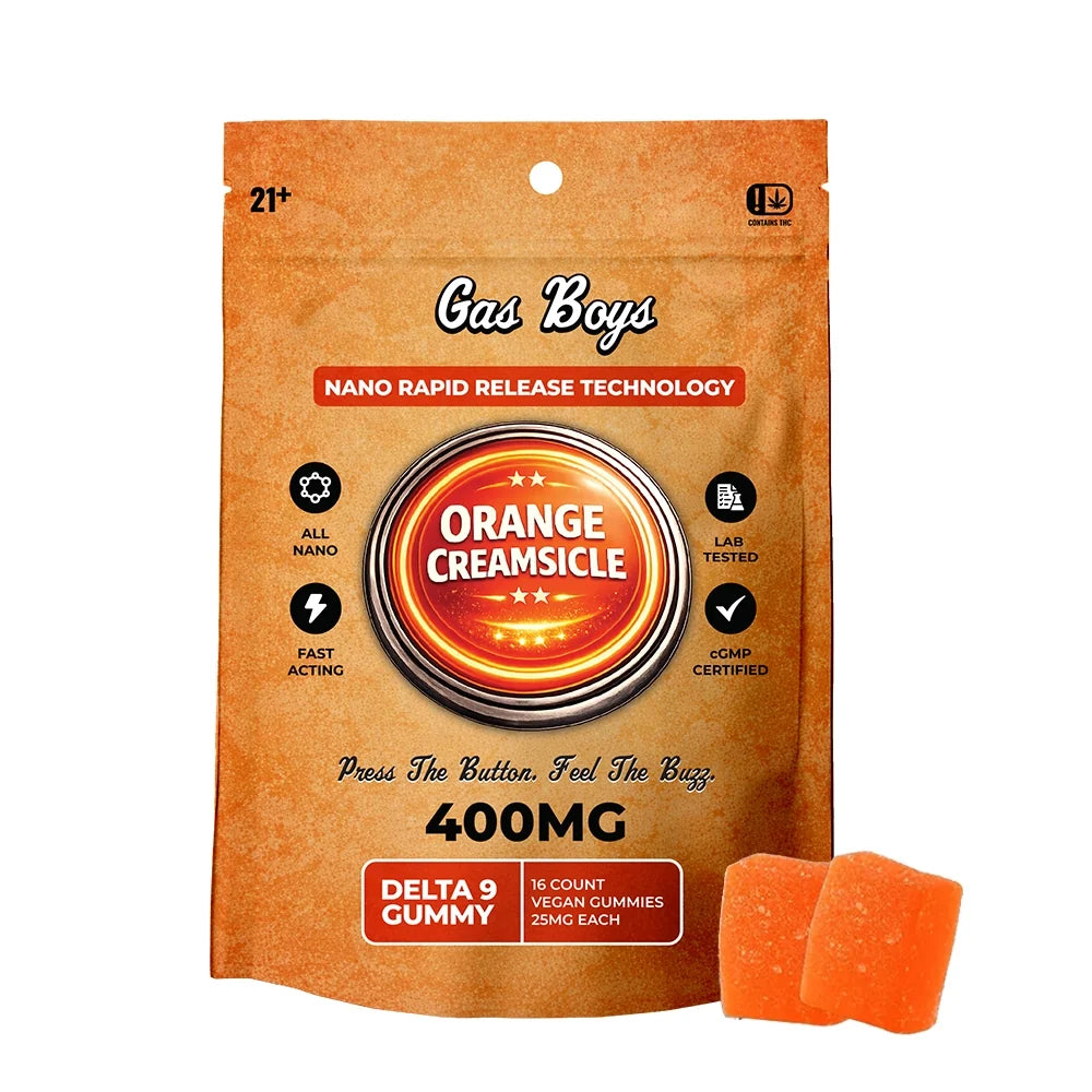 Orange Creamsicle Nano Delta 9 Gummies 400mg Bag