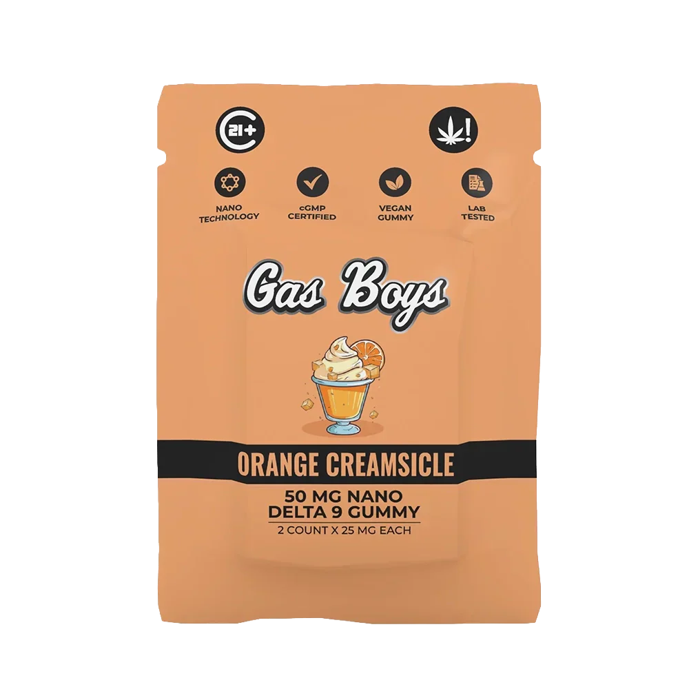 Orange Creamsicle Nano Delta 9 Gummies 50MG Bag