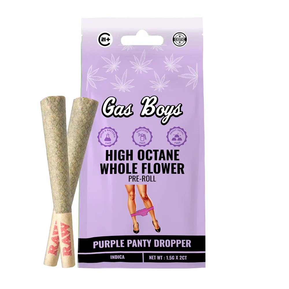 Purple Panty Dropper Whole Flower THCA Prerolls - 2 Pack