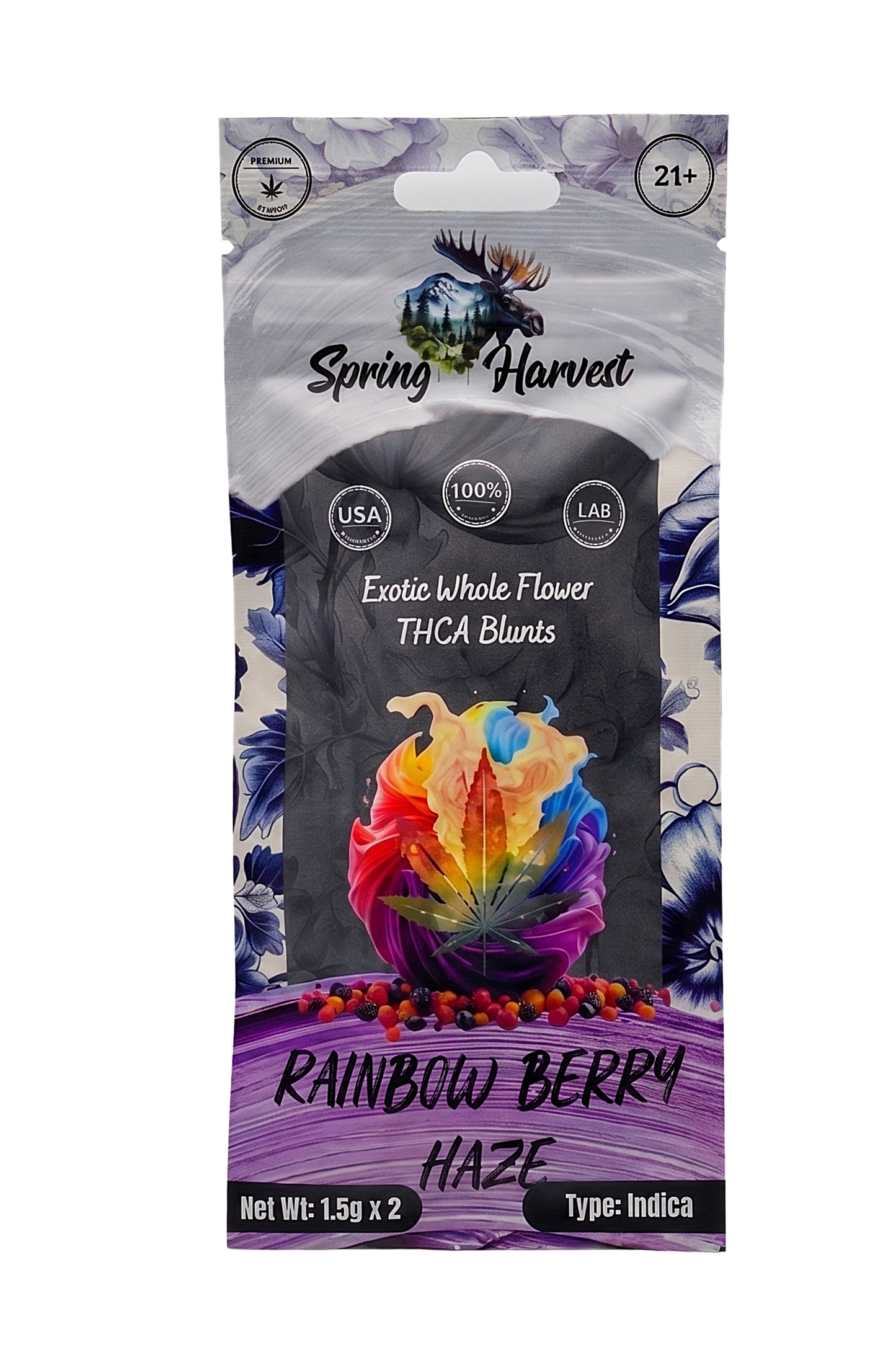 Rainbow Berry Haze THCA Blunts –2 Pack