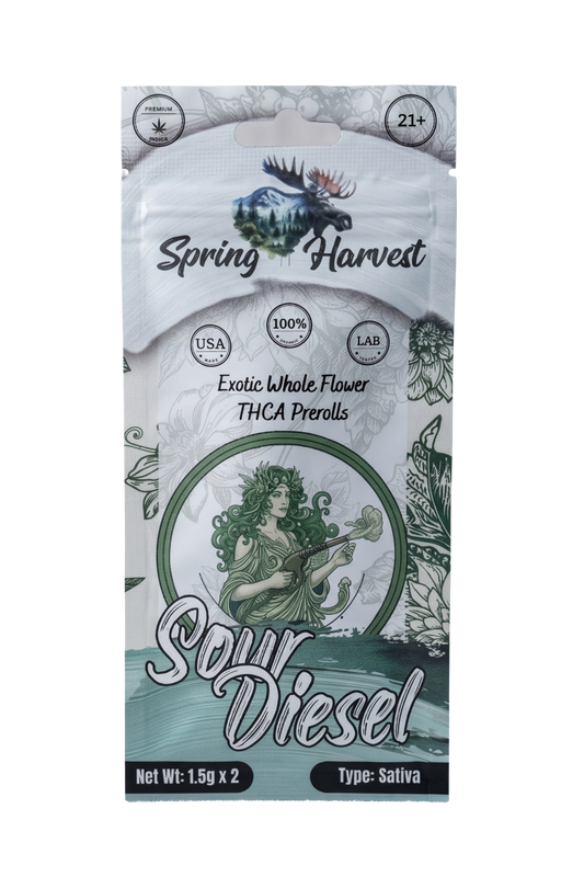 Sour Diesel THCA Prerolls –2 Pack