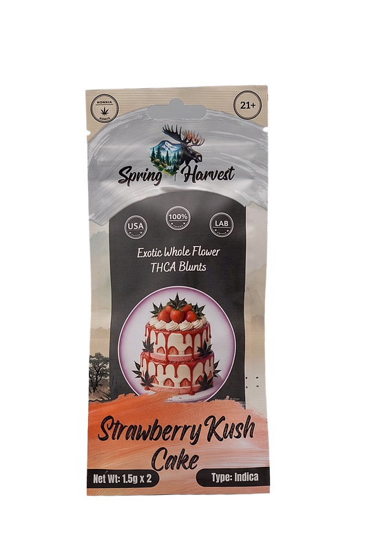 Strawberry Kush Cake THCA Blunts –2 Pack