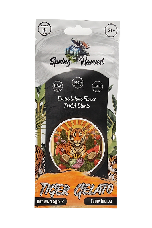 Tiger Gelato THCA Blunts –2 Pack