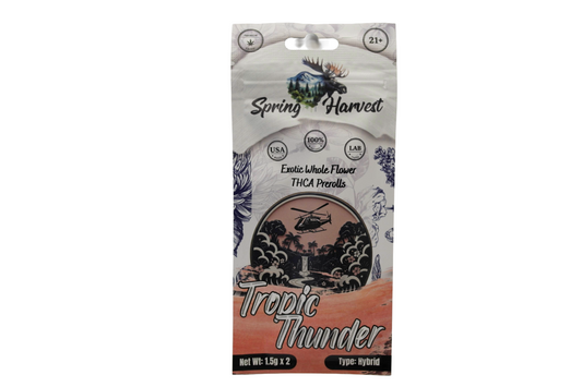 Tropic Thunder THCA Prerolls –2 Pack