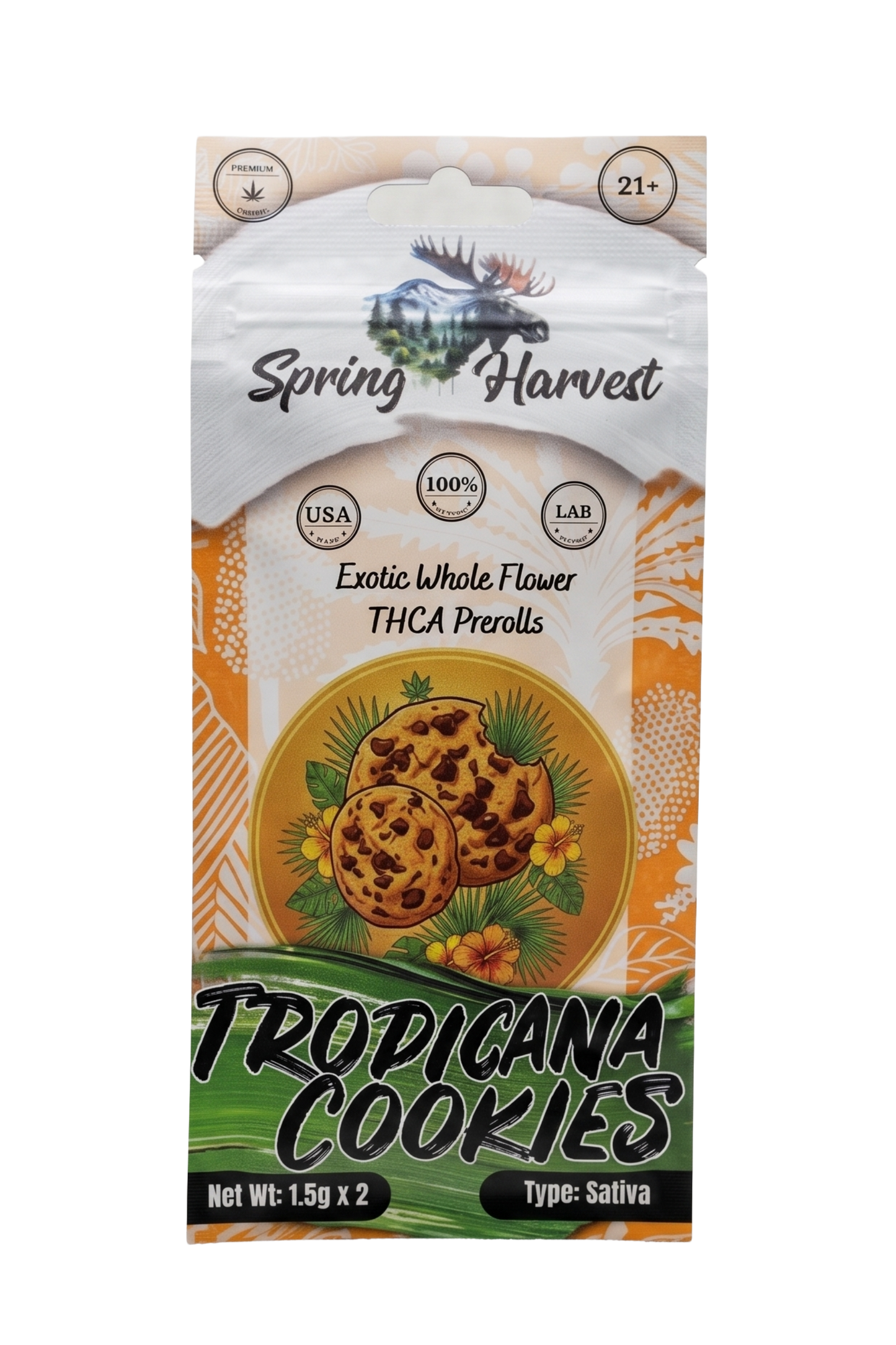 Tropicana Cookies THCA Prerolls –2 Pack
